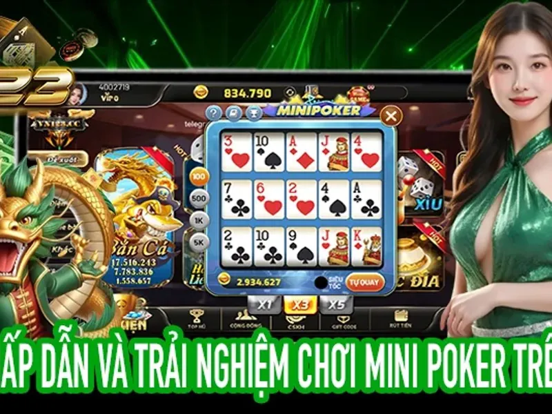 Bàn chơi Baccarat trực tuyến với các lá bài và chip cược