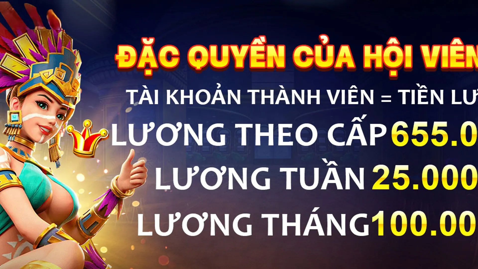 Hình ảnh sang trọng của chương trình VIP 888to